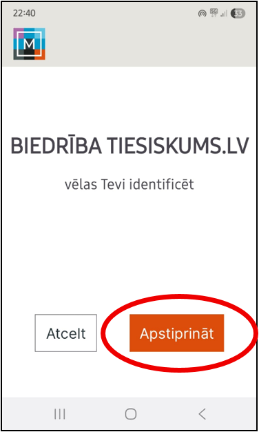 Reģistrācijas poga