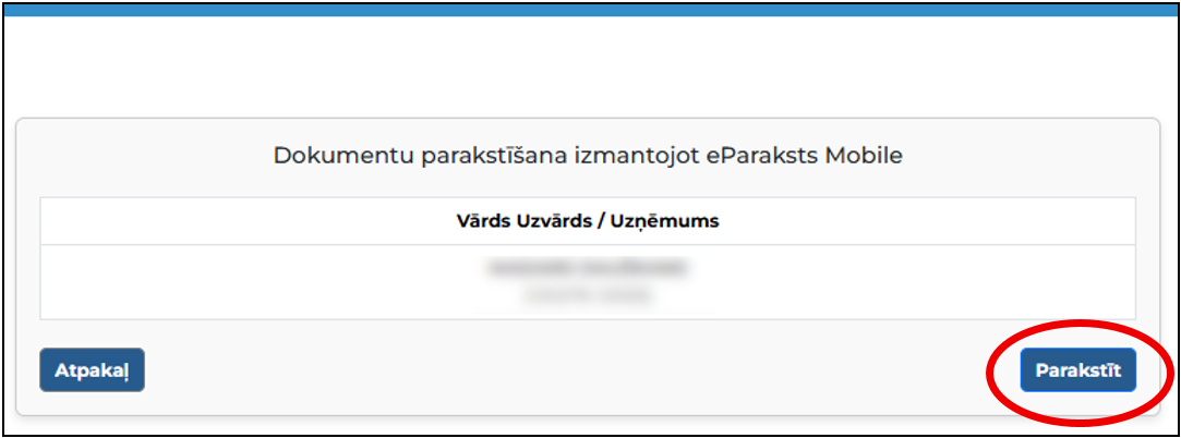 Reģistrācijas poga